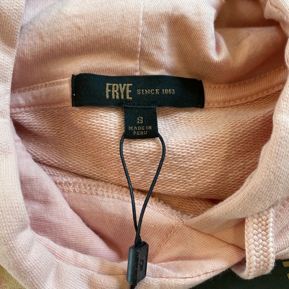 Frye black hoodie with circle logo, brand new! Super soft fabric☺️ - Picture 5 of 8